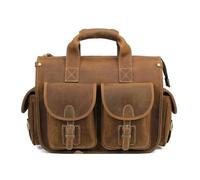Sacs à main en cuir pour homme Sac à main pour ordinateur portable de 14 pouces Sac à bandoulière en cuir pour homme