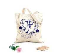 Sacs à main en polyester et coton Cartes de clown As du jeu Casino tissu épais de 340g/m² Utilise comme trousse de maquillage