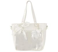 Sacs à main en polyuréthane, sacs à bandoulière, poche sous les bras, portefeuille transparent, aisselles, voyage, style japonais, sac à bandoulière, sac à main transparent, Blanc.