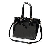 Sacs à main en polyuréthane, sacs à bandoulière, poche sous les bras, portefeuille transparent, aisselles, voyage, style japonais, sac à bandoulière, sac à main transparent, Noir