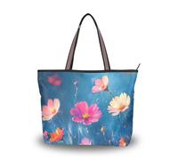 Sacs à main en tissu de soie à fermeture éclair pour femme, sacs pratiques pour femme, sac à main pour bal, fiançailles, cocktail, fête, mariage (fleurs floues) L