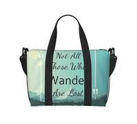 Sacs à main en toile pour femme, tous ceux qui errent ne sont pas perdus, 1 sac de voyage pour les objets personnels, les essentiels de voyage, sac de sport pour homme et