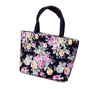 Sacs à main filles femmes épaule toile shopping impression fourre-tout sacs à bandoulière hommes noir tissu, Noir , Taille unique