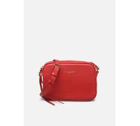 LANCASTER - Sac porté travers cuir ref_41909 Rouge 20 * 14 * 6