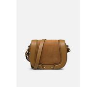 Sacs à main Le Tanneur Ella Besace Pm Grained & Suede pour Sacs T.U Marron