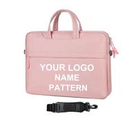 Sacs À Main Personnalisés pour Ordinateur Portable avec Logo Personnalisé et Bandoulière, Étui De Protection pour Ordinateur De 13,3/14/15,6 Pouces Porte-documents Hommes Femmes Style3,40.5*3*30cm
