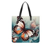 Sacs à main pour femme Beau papillon tendance en cuir végétalien, sac seau souple pour femme - Sacs à main pour le travail, les voyages, une utilisation décontractée, cadeaux d'anniversaire
