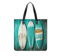 Sacs à main pour femme Planche de surf en turquoise vintage Sacs à main Hobo en cuir végétalien tendance, sac seau souple pour femme - Sacs à main pour femme pour le travail, les voyages, une