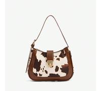 Sacs à main pour femmes, élégants, simples, personnalisés, polyvalents, classiques, imprimés vache, imprimés animaux, boucle en métal, pour rendez-vous, usage quotidien, shopping, thé de l'après-midi,