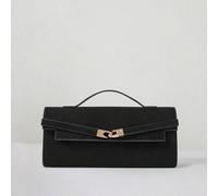 Sacs à main pour femmes, , noir, avec boucle décorative, mode, luxe, élégant, simple, personnalisé, polyvalent, rétro, vintage, pour rendez-vous, usage quotidien, shopping, thé de l'après-midi, soirée
