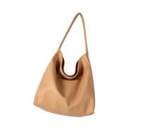 Sacs à main pour femmes - Sacs à main en cuir synthétique souple - Avec fermeture à boutons-pression - Pour femme, abricot, One Size