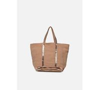 Sacs à main Vanessa Bruno Cabas L Porte Epaule En Lin Et Paillettes pour Sacs T.U Beige