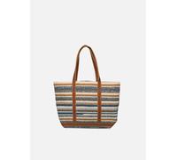 Sacs à main Vanessa Bruno Cabas L Porte Epaule En Maille Rayée Et Anses Cuir De Vachette pour Sacs T.U Multicolore