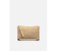 Sacs à main Vanessa Bruno Pochette Plate Zippee Raphia Et Paillett pour Sacs T.U Or et bronze
