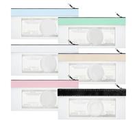 Sacs à monnaie avec fermeture éclair | Enveloppes pour argent | 6 enveloppes transparentes pour argent, sacs de dépôt, sac de banque pour pièces de monnaie, factures, factures