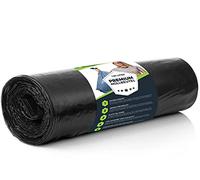 Sacs à ordures extra-solides 120 litres - 70 μ 10 pièces - TYPE 100 - STRONG & Tear-proof - 1 sac en rouleau, sacs à ordures robustes LDPE taille 70 x 110 cm pour commercial, jardin, sac noir