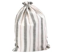 Sacs à pain 1PC 12x18 Lin en lin à motif rayé et sacs pain au levain en coton avec fermeture cordon de fermeture réutilisable pour ménage, boulangerie, vert clair.