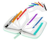 Sacs à pilules - 23 x 12 x 4 cm, supplément étanche, étui en silicone | avec 14 compartiments, pochette à pilules de voyage réutilisable à fermeture éclair avec codage couleur, pour personnes âgées