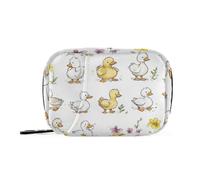 Sacs à pilules blanches de canard pour animaux de compagnie avec compartiments amovibles, sac de voyage de médecine pour sac à main