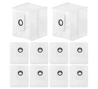 Sacs à poussière de grande capacité 4 L pour TAPO RV30 Plus/RV10 Plus et RVA200, sacs à poussière auto-vides, sacs de rechange pour station d'élimination de la saleté