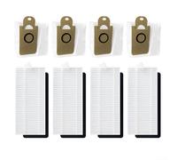 Sacs à poussière de rechange et pour aspirateur robot Q6 SE, papier filtre lavable et réutilisable, lot de 8 accessoires pour le nettoyage de la maison, la filtration des gaz d'échappement