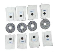 Sacs à poussière de rechange pour robot Deebot T20, Omni X1, Omni 8, chiffons de rechange, filtres d'aspirateur et tampons doux pour un nettoyage efficace (bleu)