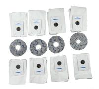 Sacs à poussière et chiffon d'essuyage pour Deebot T20, OmniX1, nettoyage durable, anti-rayures (bleu)