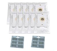 Sacs à poussière faciles à utiliser avec blocs parfumés pour VT 265 270 300, 10 sacs à poussière et 12 blocs de parfum pour plus de commodité