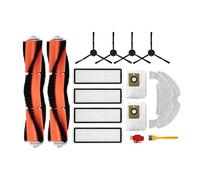 Sacs à poussière filtrants chiffon serpillère brosse latérale principale accessoires aspirateur pièces de rechange pour la maison, compatible pour Xiaomi, compatible avec Dreame Z10 Pro L10 Plus