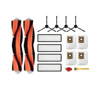Sacs à poussière filtrants chiffon serpillère brosse latérale principale accessoires aspirateur pièces de rechange pour la maison, compatible pour Xiaomi, compatible avec Dreame Z10 Pro L10 Plus