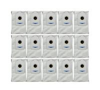 Sacs à poussière, sacs poubelle, compatibles avec Ecovacs Debot X2 / X2 omni / X2 Pro / T30s pro / X5 OMNI Pièces détachées pour aspirateurs(15 pcs)