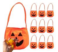 Sacs à sandwich d'Halloween pour , sacs de friandises de triche | Sac de mendicité de portable réutilisable 10 pièces | Panier à sandwich léger effrayant