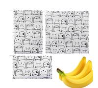 Sacs À Sandwich Réutilisables, Ensemble De Déjeuner Isolé Étanche 3 Pièces | Construction En Tissu En Nylon De Qualité Supérieure 150 G, Solution De Stockage Des Aliments Portable Et Écologique, Idéal
