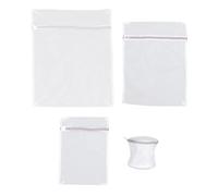 Sacs à soutiens gorge en filet, lot de 4, blanc, maille, indéformables, pour sous vêtements et vêtements, lavage en machine, protection des, tailles S M L
