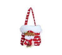 Sacs à thème couple réutilisables en tissu Bonhomme de neige Père Noël Sac cadeau Petit sac cadeau pour bonbons