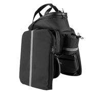 Sacs à vélos pour vélos Rack arrière - Pannier du transporteur de cyclisme | Extensible porteuse de sacs de siège de selle à rack arrière avec réflecteur et bandoulière pour voyager en plein air