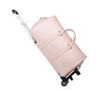 Sacs à vêtements à roulettes, Sac à vêtements de Voyage avec Compartiment à Chaussures, Sac de Sport à roulettes, Rose, Mode