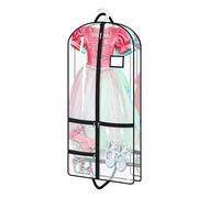 Sacs à vêtements transparents - Solution de rangement robuste pour placard, étui d'organisation saisonnier anti-poussière, dimension de largeur horizontale de six zéro zéro millimètre, côté en tissu s