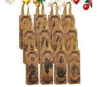 Sacs À Vin - 12 Pièces Sac De Fête Non Tissé Avec Poignée,Sac À Bouteille De Champagne Pliable,Pour Femmes, Mariage, Anniversaire, Cadeau De Fête, Pâques, Festival,