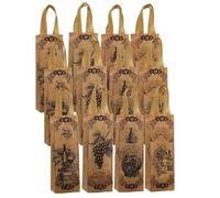 Sacs à vin - Pochette de vin réutilisable, porte-bouteille de champagne, matériau en tissu non tissé épais, composant de transport robuste, fourre-tout de qualité commerciale, parfaits pour les