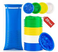 Sacs à Vomi Jetables 20 Pièces 1000ml Sac Vomissement Voiture, Multicolore - pour Voyage, Mal des Transports, Urgences et Nausées Matinales