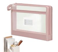 Sacs à Zip en - Double Couche Transparente Grande Capacité - Pochette de Rangement en Réutilisable - pour Fournitures Scolaires Documents Devoirs Copies Carnets Jeux de Société École et Bureau