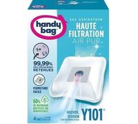Sacs aspirateurs Handy bag® Y101® - Haute Filtration - 4 sacs + 1 filtre sortie d'air à découper