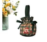 Sacs Avec Cordon De Serrage Pour Noël,Poches D'Emballage Pour Les Fêtes - Sachets À Bonbons Avec Fermeture À Cordon Pour Noël | pour les Friandises et les Goûters en Classe, les Cadeaux pour Bas de No