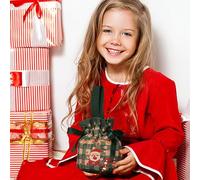 Sacs Avec Cordon De Serrage Pour Noël - Sachets Pour La Fête Et Les Cadeaux - Pochette de Friandises Festives | Pour Adultes Salle De Classe Goodies Et Cadeaux Pour Remplir Les Bas