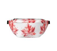 Sacs Banane Polyvalents Red Maple Leaf, Sac Banane Sportif et Unisexe - Un Choix Parfait pour Une Utilisation Quotidienne et en Voyage