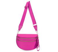 Sacs banane pour femme à bandoulière, 2025 tendance à carreaux/en nylon solide, imperméable, ajustable, grand sac banane pour maman pour voyage quotidien, rose rouge