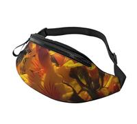 Sacs banane pour femme - Grand sac à bandoulière tendance - Sac banane pour voyage, fleurs de plantes jaunes, taille unique, fleurs de plantes jaunes, taille unique, Fleurs de plantes jaunes, Taille