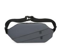 Sacs banane pour hommes Sacs banane minimalistes pour la course à pied Marcher Chien Téléphone Sacs à bandoulière Sac de poitrine pour le voyage, gris, Taille unique, rétro