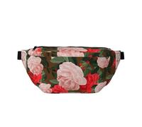 Sacs banane romantiques avec roses et fleurs pour la course à pied, la randonnée, le sport en plein air, la randonnée, sac banane pour homme et femme, multicolore, Taille unique, Sac à dos de
